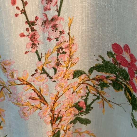 Soft Surroundings Floral Embroidered Blouse - Light Blue - Picture 9 of 14